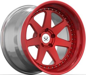 Qizil nurli konkav soxta g'ildirak jantlari 3 dona