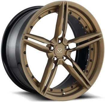 2-Kompyuter Matte Double Dark Tint soxta g'ildiraklari Audi S uchun7 5x112
