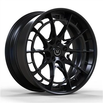 Nissan GTR 5x114.3 uchun moslashtirilgan 2-Kompyuter zarb qilingan qotishma jantlar Yaltiroq qora qora rangli 19 20 va 21 22 23 va 24 dyuym
