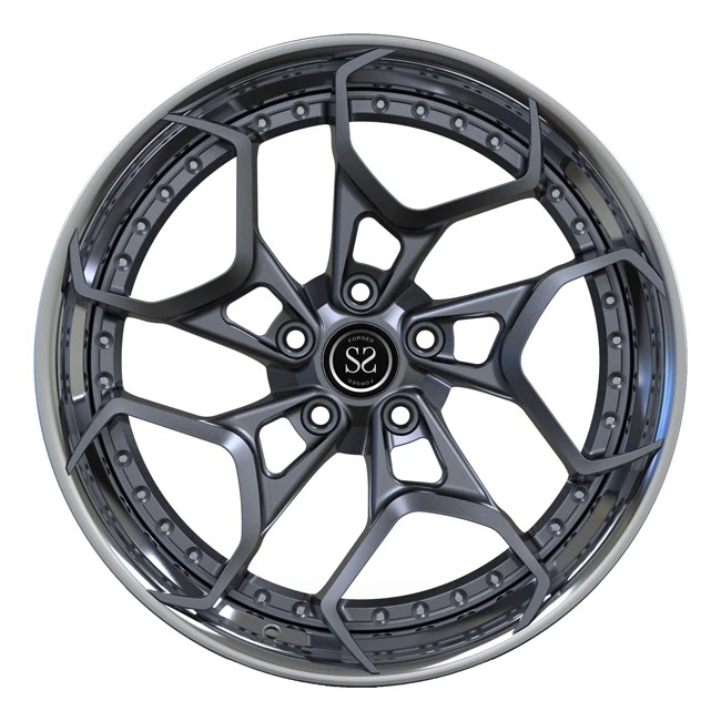 20inch For Mercedes Benz A35 2 Piece Grey Polish Forged Custom Rims Wheels