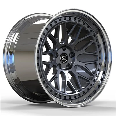 Audi RS4 RS6 R8 uchun 6061-T6 5x112 18 19 20 21 22 23 24 dyuymdan tayyorlangan 2- Shaxsiy kompyuter alyuminiy qotishma jantlari