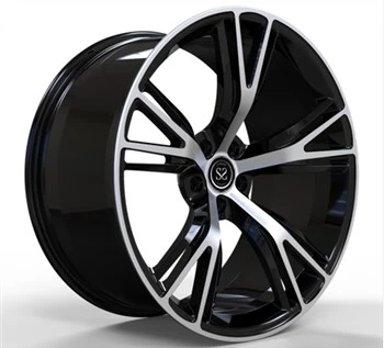 F06 BMW M6 Gran Coupe uchun monoblok 1 dona g'ildiraklar 22 dyuymli porloq qora soxta jantlar